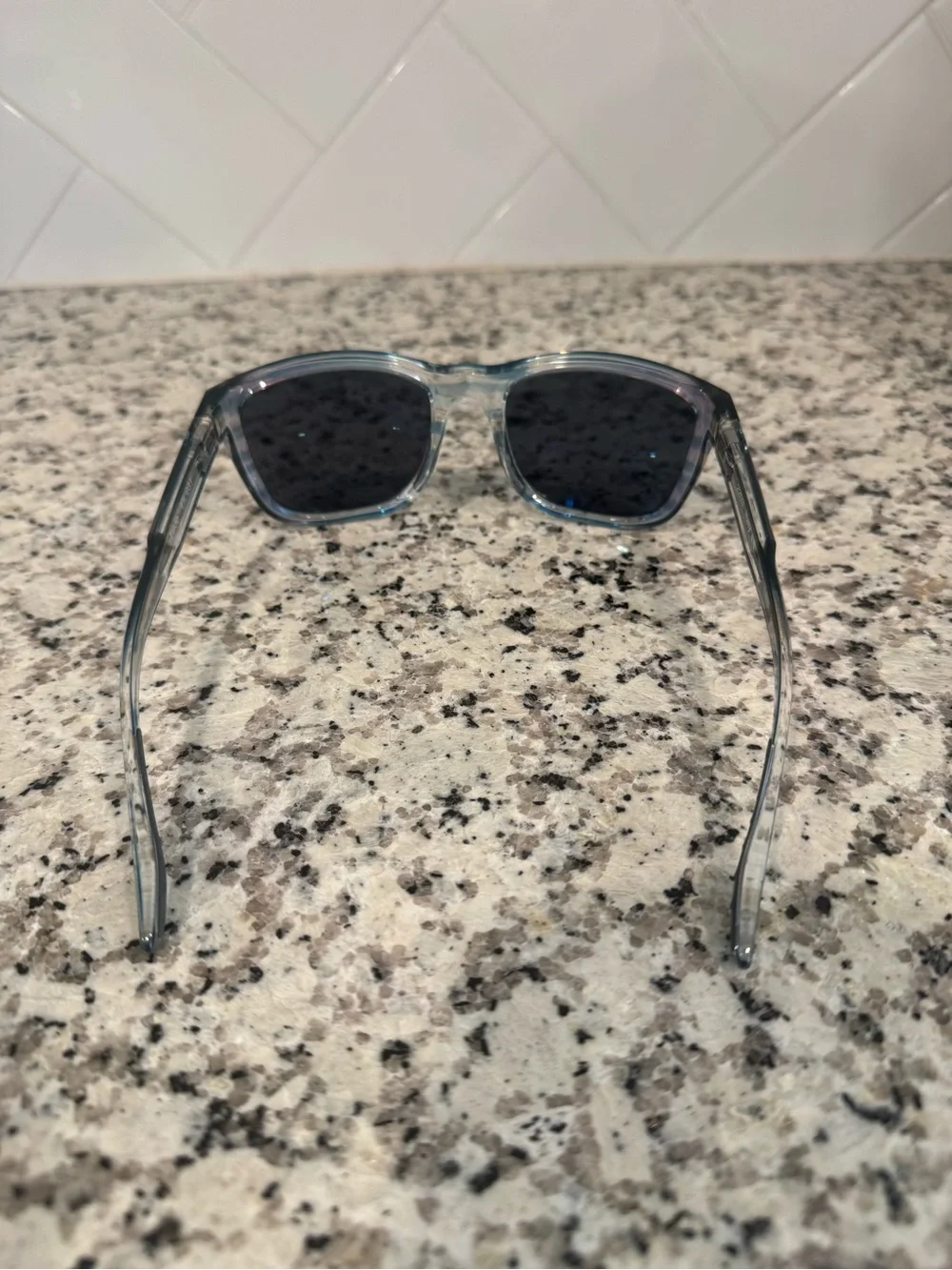 Fin Nor Sunglasses Tilloo Iridescent Pearl Stripe blue lenses excellent